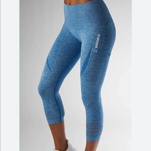 Gymshark Blue Crop/ Capri Leggings